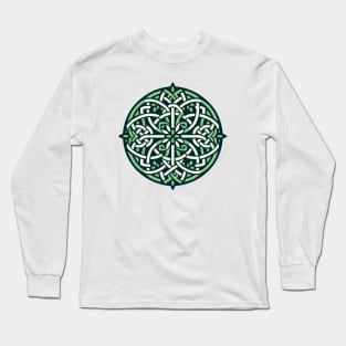 Eternal Celtic Knotwork Mandala Art 1 Long Sleeve T-Shirt